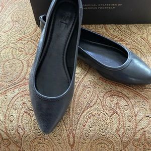 Frye Regina Ballet Black Flats.  Size 7M